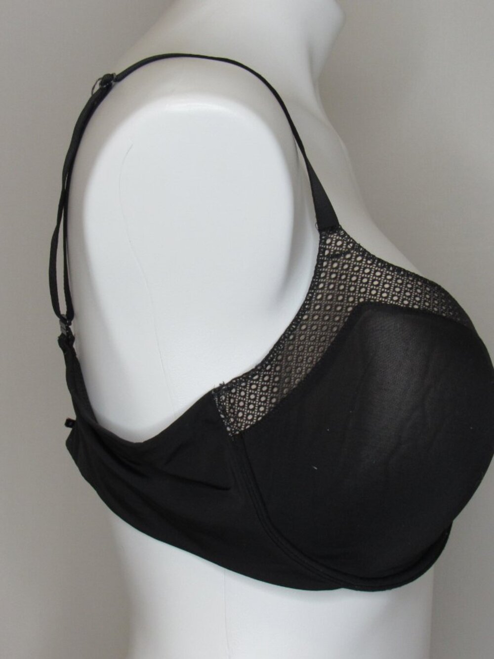 Victoria's Secret Black T-Shirt Lightly LIned Scoop Demi Bra 38DD - Picture 6 of 10